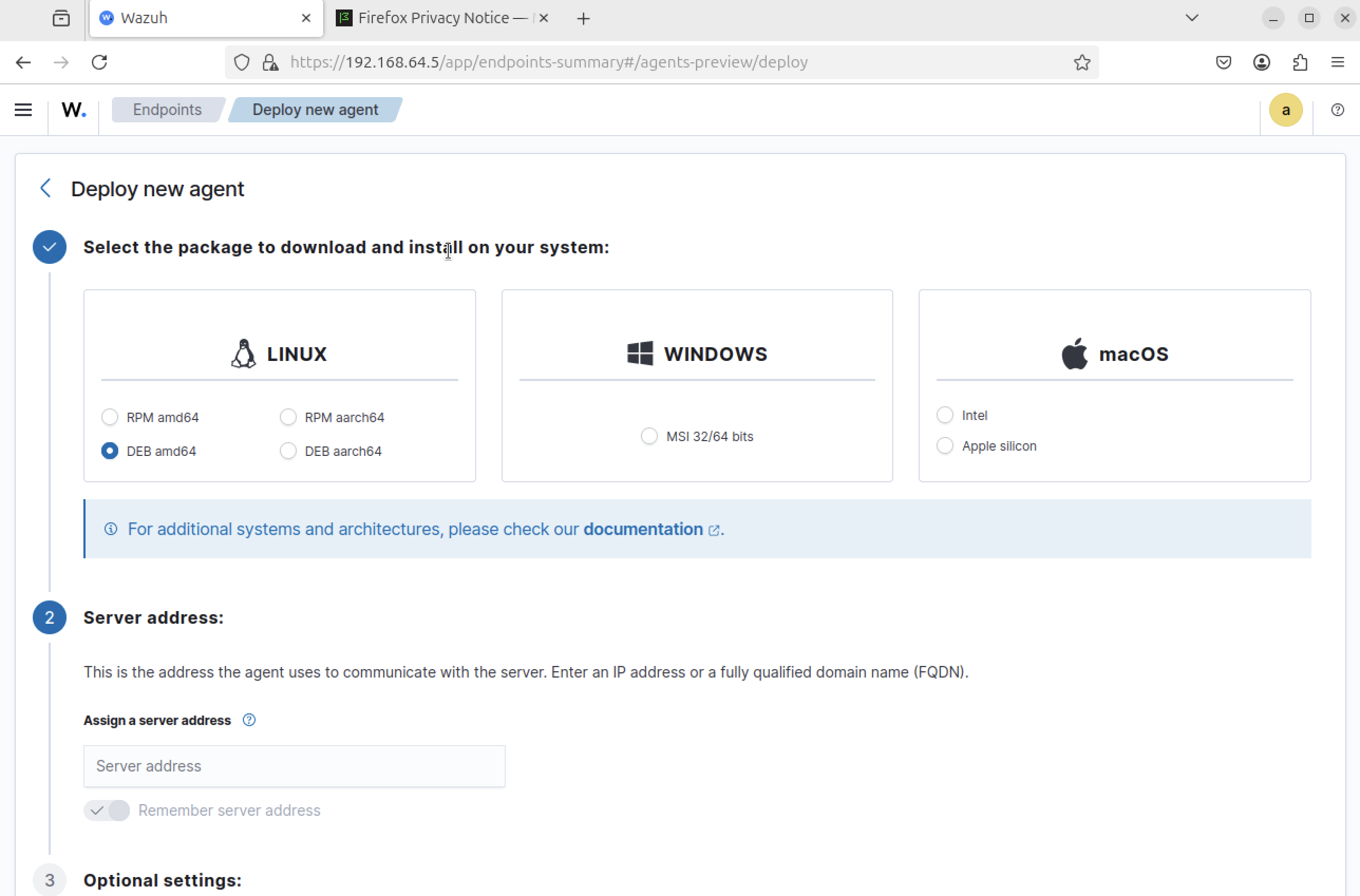 Step 2 - Deploy Wazuh agent to monitored endpoint